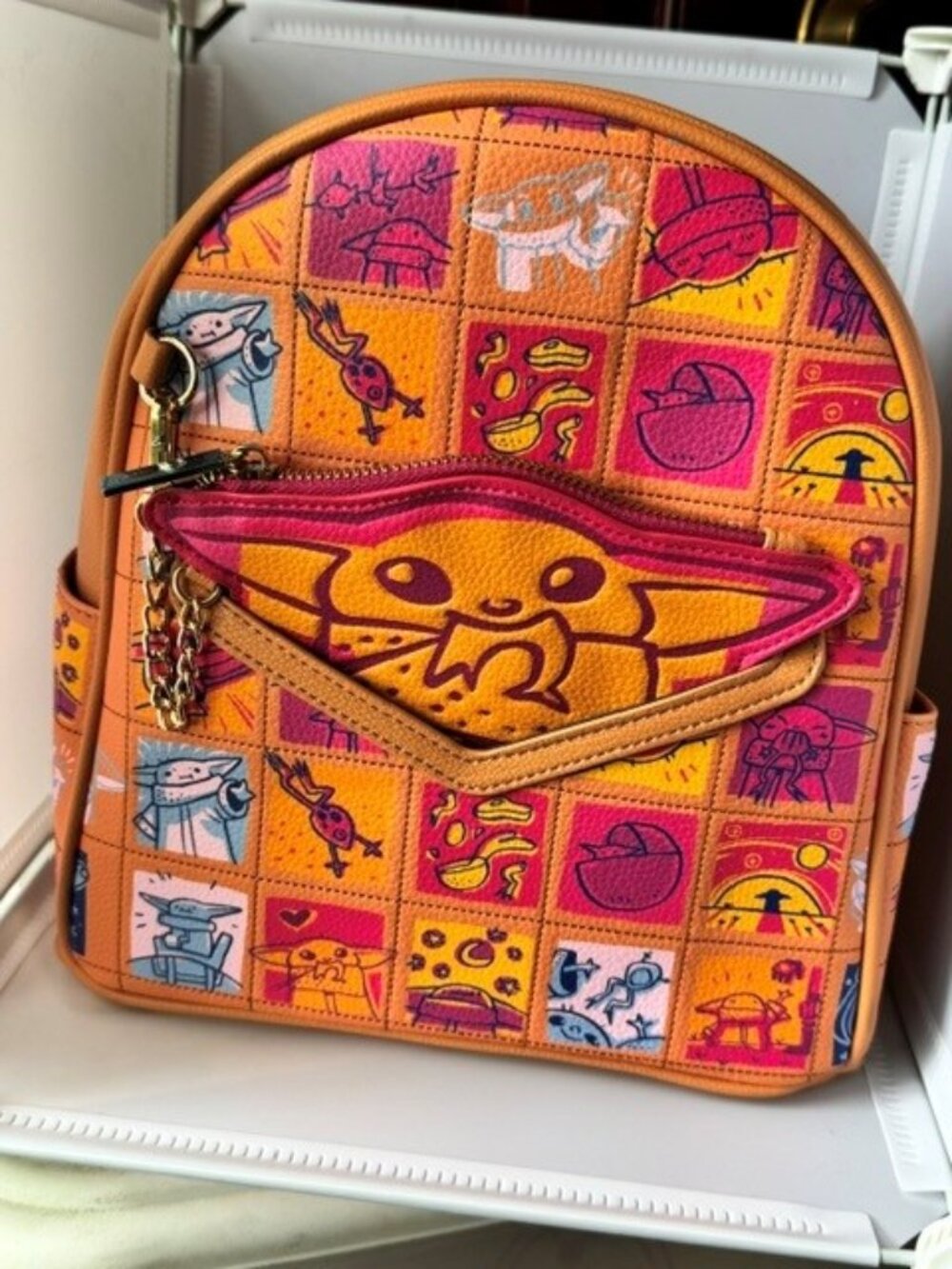 Danielle Nicole Mandalorian The Child Quilted Comics Backpack NWT